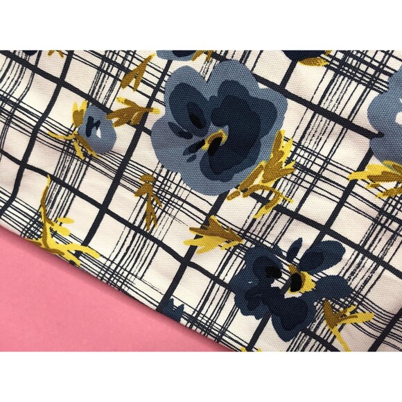 Y2K. MOSCHINO CHEAP and CHIC Watercolor Floral Grid Print Trousers. Medium AS IS - Picture 7 of 9